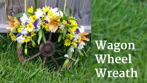 How to Make a DIY Wagon Wheel Wreath