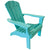 Turquoise Poly Resin Adirondack Chair - Adirondack Chair