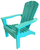 Turquoise Poly Resin Adirondack Chair - Adirondack Chair