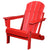 All-Weather Folding Adirondack Chair - Red - Adirondack Chair