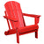 All-Weather Folding Adirondack Chair - Red - Adirondack Chair