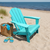 All-Weather Folding Adirondack Chair - Turquoise - Adirondack Chair