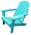 All-Weather Folding Adirondack Chair - Turquoise - Adirondack Chair