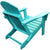 All-Weather Folding Adirondack Chair - Turquoise - Adirondack Chair