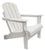 All-Weather Folding Adirondack Chair - White - Adirondack Chair