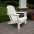 All-Weather Folding Adirondack Chair - White - Adirondack Chair
