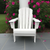 All-Weather Folding Adirondack Chair - White - Adirondack Chair