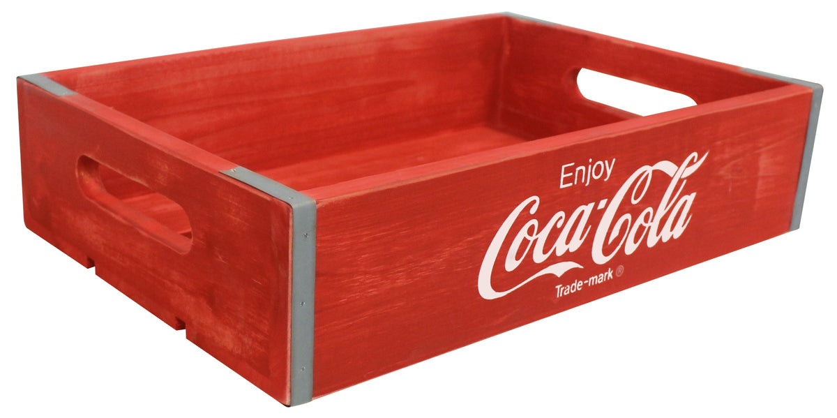 Coca-Cola 木製 ウッドクレート 赤　ヴィンテージ Coca-Cola® Vintage Wooden Crate - Medium – LEIGH COUNTRY