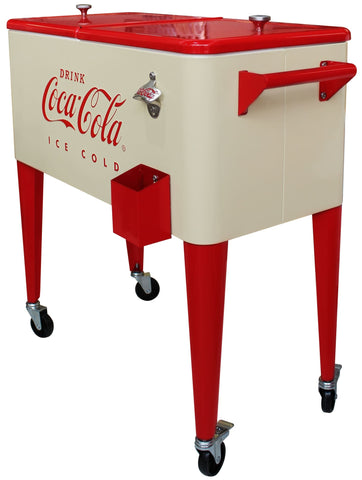 Coca-Cola® Cream Retro ICE COLD 80 qt. Cooler - Cooler