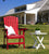 Over-Sized Red Adirondack Chair - Adirondack Chair