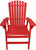 Oversize Tall Adirondack Red - Adirondack Chair
