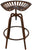 Tractor Seat Swivel Stool - Bronze - Stool