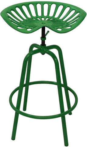 Tractor Seat Swivel Stool - Green - Stool