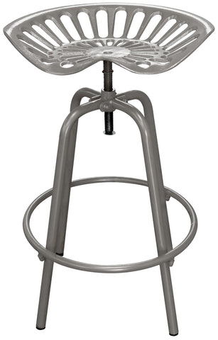 Tractor Seat Swivel Stool - Metallic - Stool