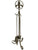 4-piece Fleur-de-lis Fireplace Set - Fireplace Set