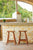 Amber-Log Saddle Stool - Stool
