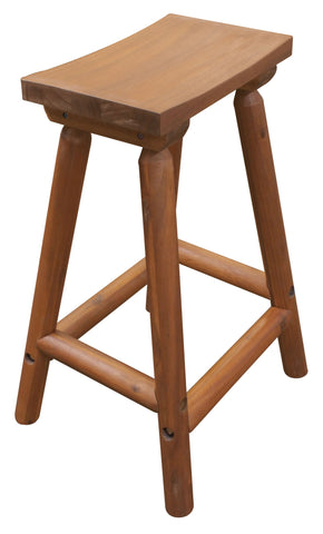 Amber-Log Saddle Stool - Stool