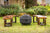 Char-Log Curved Bench - Curved Bench