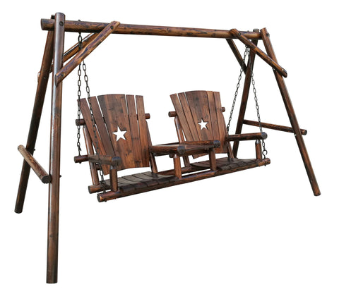 Char-Log Double Swing with Tray - Double Swing