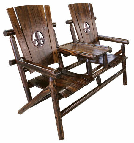 Char-Log FDL Medallion Double Chair with Tray - For Pickup ONLY (Excluding Wholesale Orders) - Double Chair