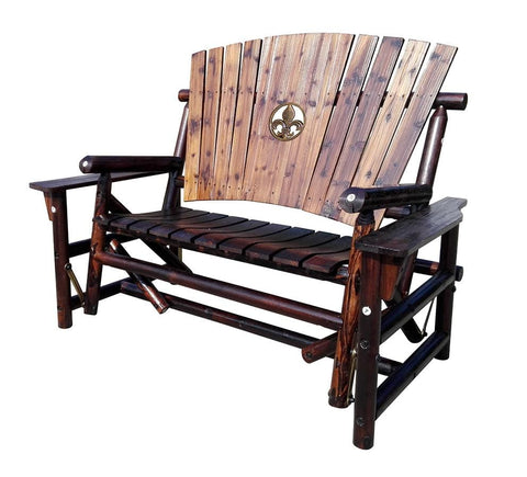 Char-Log Fleur-de-lis Medallion Double Glider - Double Glider
