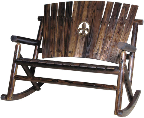 Char-Log Fleur-de-lis Medallion Double Rocker - Double Rocker
