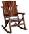 Char-Log Fleur-de-lis Medallion Rocker - Rocker