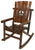 Char-Log Fleur-de-lis Medallion Rocker - Rocker