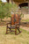 Char-Log Fleur-de-lis Medallion Rocker - Rocker