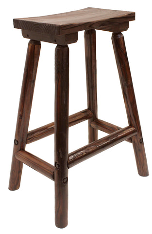 Char-Log Saddle Stool - Stool