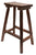 Char-Log Saddle Stool - Stool