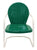 Dark Green Retro Metal Chair - Chair