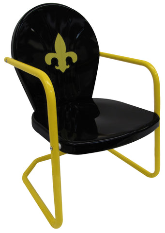 Fleur-de-lis Retro Metal Chair - Chair