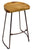 Iron Grove Wood and Rebar Stool - Stool