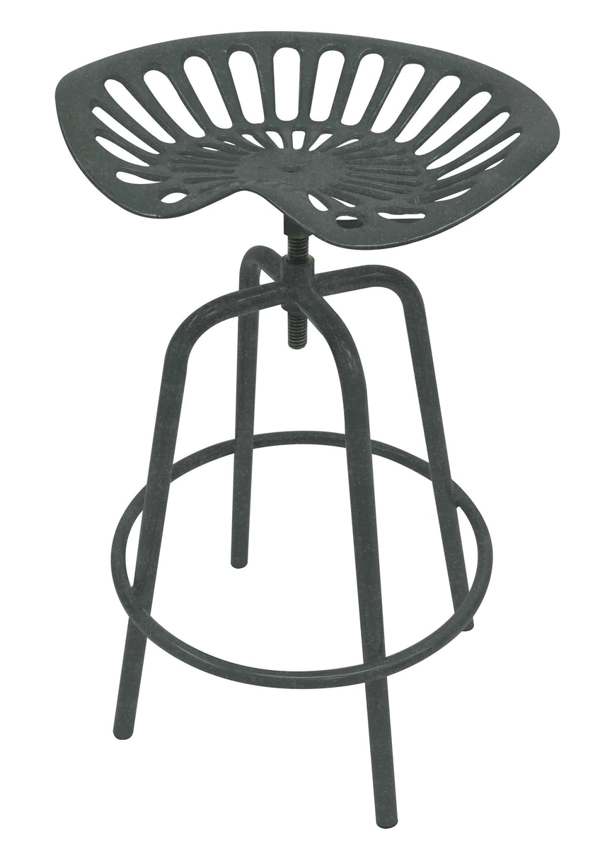 Metallic Tractor Seat Swivel Stool Leigh Country