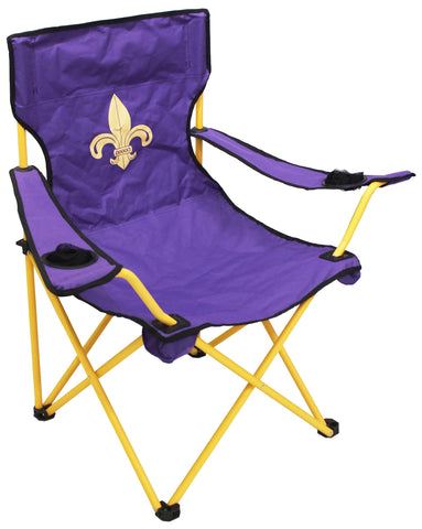 Purple Fleur de Lis Lawn Chair - Lawn Chair