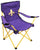 Purple Fleur de Lis Lawn Chair - Lawn Chair