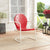 Red Retro Metal Chair - Chair