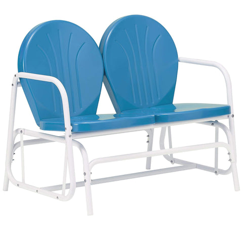Retro Double Glider Azure & White - Glider