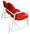 Retro Double Glider Red & White - Glider
