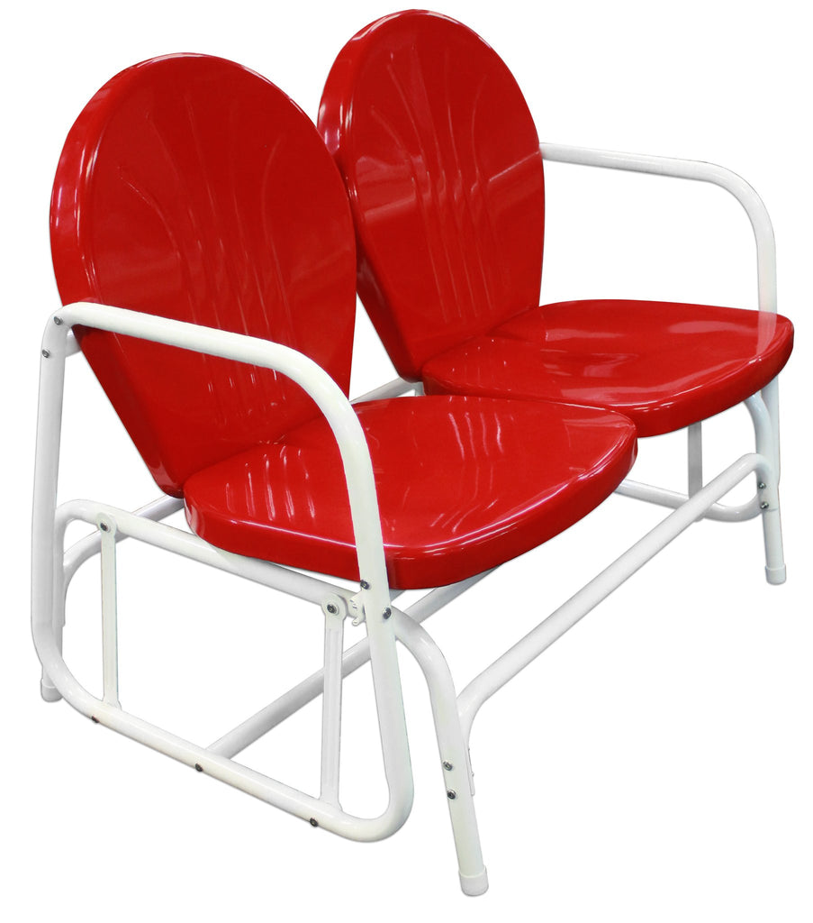 Retro Double Glider Red & White - Glider
