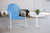 RETRO METAL CHAIR AZURE/WHITE