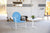 RETRO METAL CHAIR AZURE/WHITE