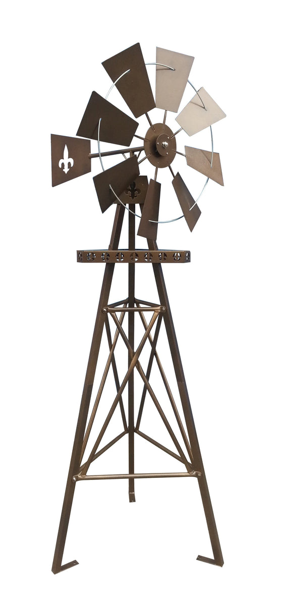 Rustic Fleur de lis Windmill For Pickup ONLY (Excluding Wholesale