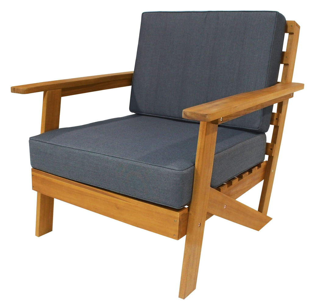 Rustic Sofa Armchair with Cushions - Chair