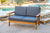 Rustic Sofa Bench with Cushions