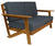 Sequoia Rustic Sofa Bench with Cushions - Bench