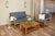 Rustic Sofa Bench with Cushions