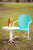 Teal Retro Metal Chair - Chair