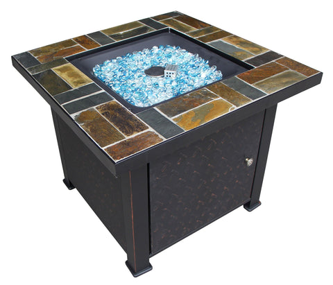 Tiled Gas Fire Pit - Fire Pit